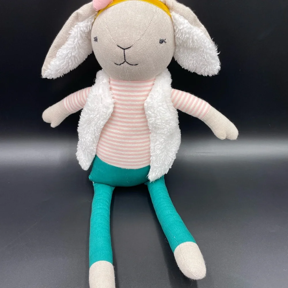 Bunny Figural Throw Pillow Pillowfort 18 Inch Plush